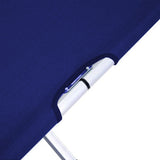 Camping Bed Folding Stretcher Lightweight w/ Carry Bag – Blue