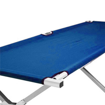 Camping Bed Folding Stretcher Lightweight w/ Carry Bag – Blue