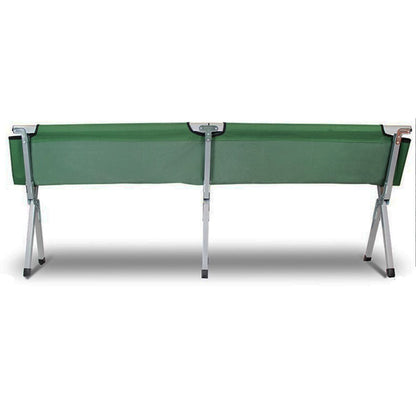 Camping Bed Folding Stretcher Lightweight w/ Carry Bag – Green