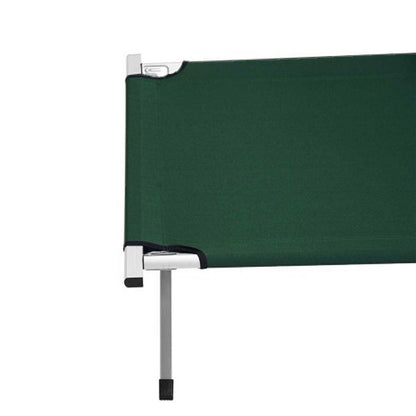 Camping Bed Folding Stretcher Lightweight w/ Carry Bag – Green