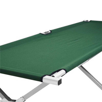 Camping Bed Folding Stretcher Lightweight w/ Carry Bag – Green