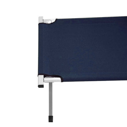 Camping Bed Folding Stretcher Lightweight w/ Carry Bag – Navy