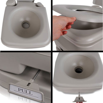 10L Outdoor Portable Camping Toilet with Carry Bag – Lightweight, Leak-Proof & Travel-Ready