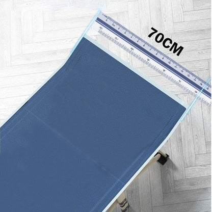 Camping Portable Stretcher Bed with Mattress – Foldable Recliner Mat (Navy)