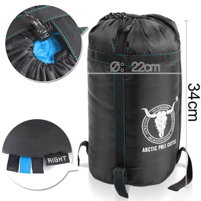 Outdoor Camping Envelope Sleeping Bag -15°C | Thermal Winter Sleeping Bag – Blue