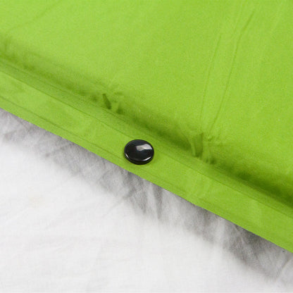 Self-Inflating Camping Mattress – 2.5cm Thick Single Sleeping Mat – Camping, Hiking & Joinable – Green/Grey