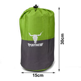 Self-Inflating Camping Mattress – 2.5cm Thick Single Sleeping Mat – Camping, Hiking & Joinable – Green/Grey