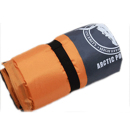 Self-Inflating Camping Mattress – 2.5cm Thick Single Sleeping – Camping, Hiking & Joinable – Orange/Grey
