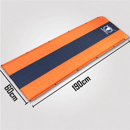 Self-Inflating Camping Mattress – 2.5cm Thick Single Sleeping – Camping, Hiking & Joinable – Orange/Grey