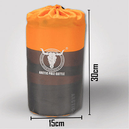 Self-Inflating Camping Mattress – 2.5cm Thick Single Sleeping – Camping, Hiking & Joinable – Orange/Grey