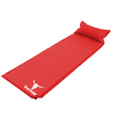 Self-Inflating Camping Mattress Air Bed – 2.5cm Thick Joinable Sleeping Mat for Hiking & Outdoors – Red