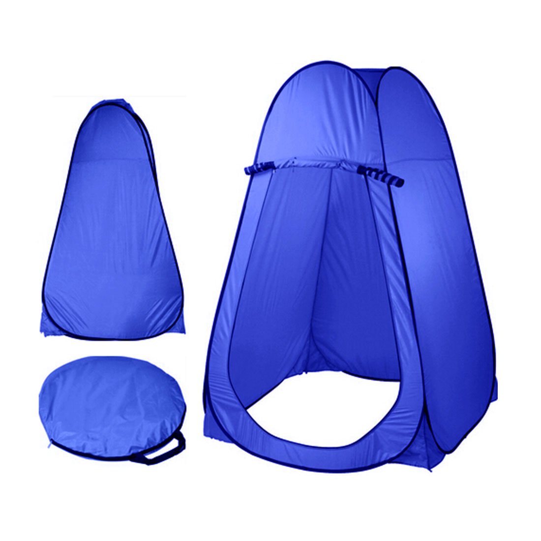 Pop-Up Portable Privacy Shower Tent & 20L Camping Shower Bag – Blue