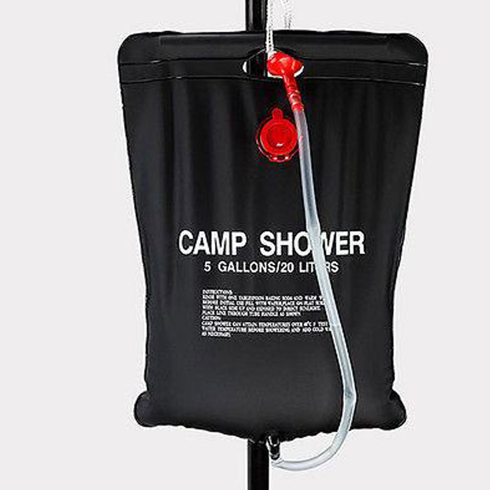 Pop-Up Portable Privacy Shower Tent & 20L Camping Shower Bag – Blue