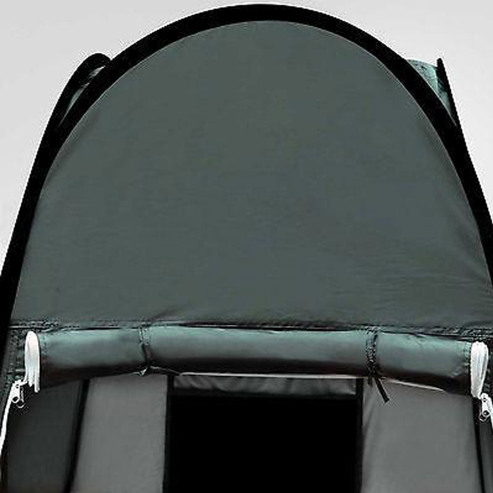 Pop-Up Camping Shower & Toilet Tent – Outdoor Privacy Shelter (Green/Silver)