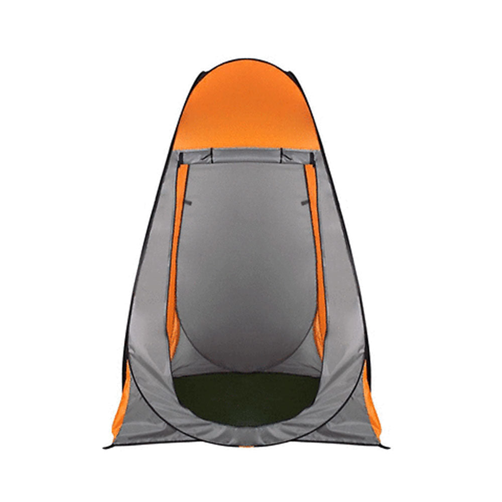 Pop-Up Portable Privacy Shower Tent & 20L Camping Shower Bag – Orange