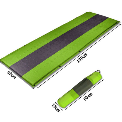 Self-Inflating Camping Mattress – 5cm Thick Camping Air Bed – Joinable, Green