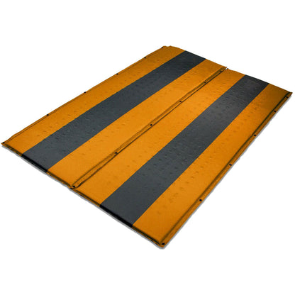 Double Self-Inflating Camping Mattress – 5cm Thick Joinable Air Bed for Hiking & Outdoors – Orange