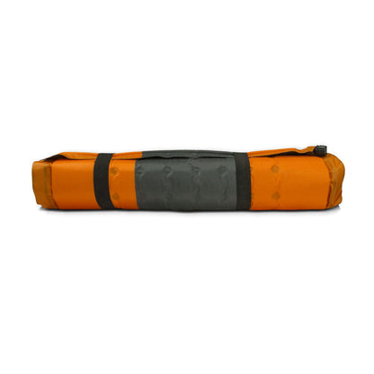 Double Self-Inflating Camping Mattress – 5cm Thick Joinable Air Bed for Hiking & Outdoors – Orange