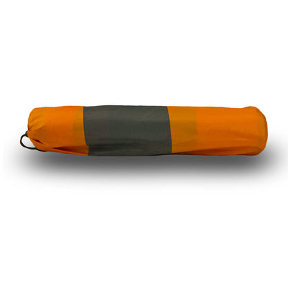 Double Self-Inflating Camping Mattress – 5cm Thick Joinable Air Bed for Hiking & Outdoors – Orange