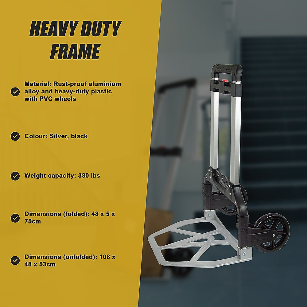 150KG Folding Hand Trolley – Heavy-Duty, Compact & Collapsible