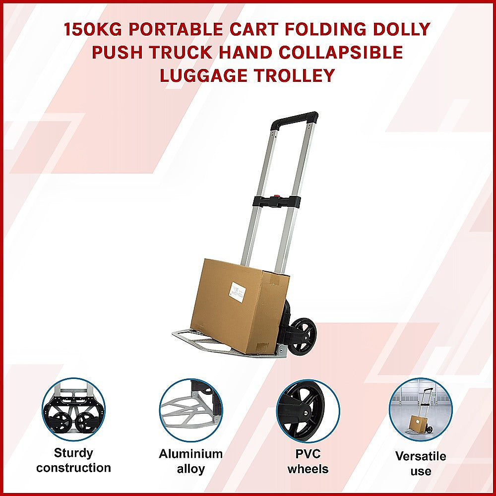150KG Folding Hand Trolley – Heavy-Duty, Compact & Collapsible