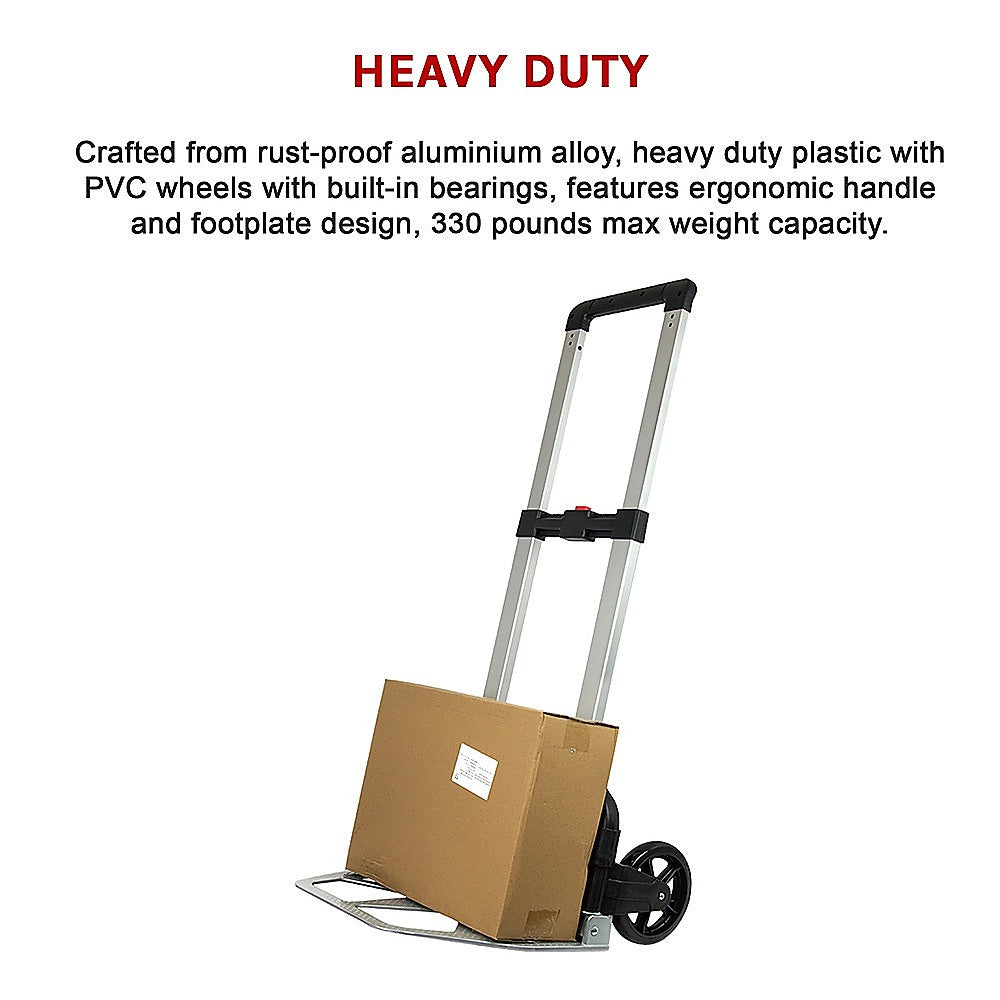 150KG Folding Hand Trolley – Heavy-Duty, Compact & Collapsible