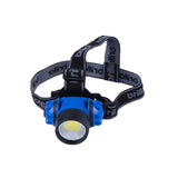 3 Mode COB LED Headlamp – Black/Blue | 120 Lumen, Adjustable & Hands-Free