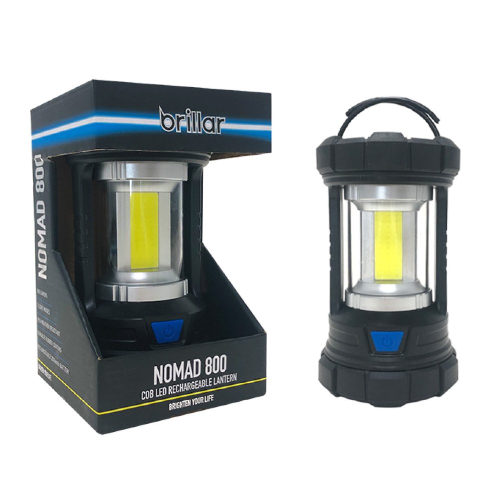 Brillar Nomad 800 COB LED Rechargeable Lantern – Ultra-Bright, Rugged & Reliable