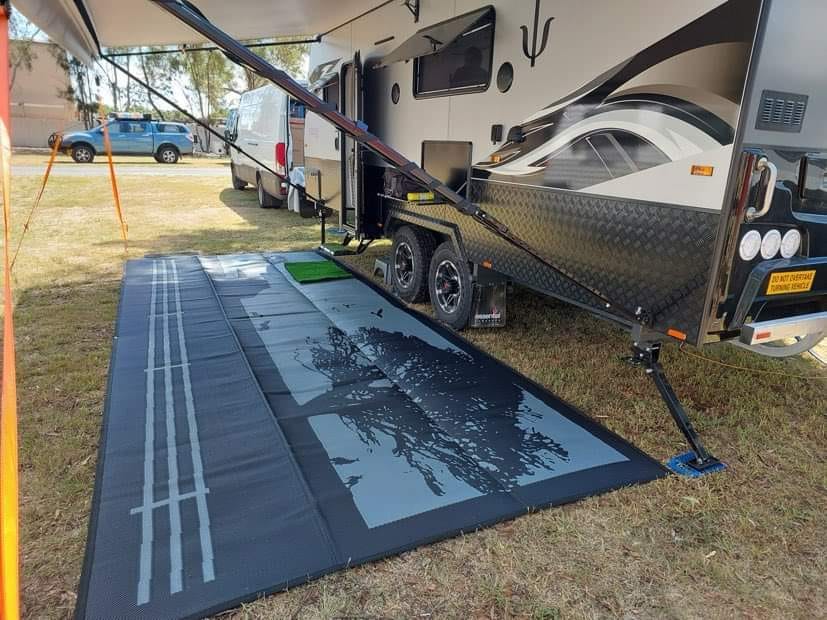 Country Grey 3m x 1.8m Recycled Poly Camping Mat