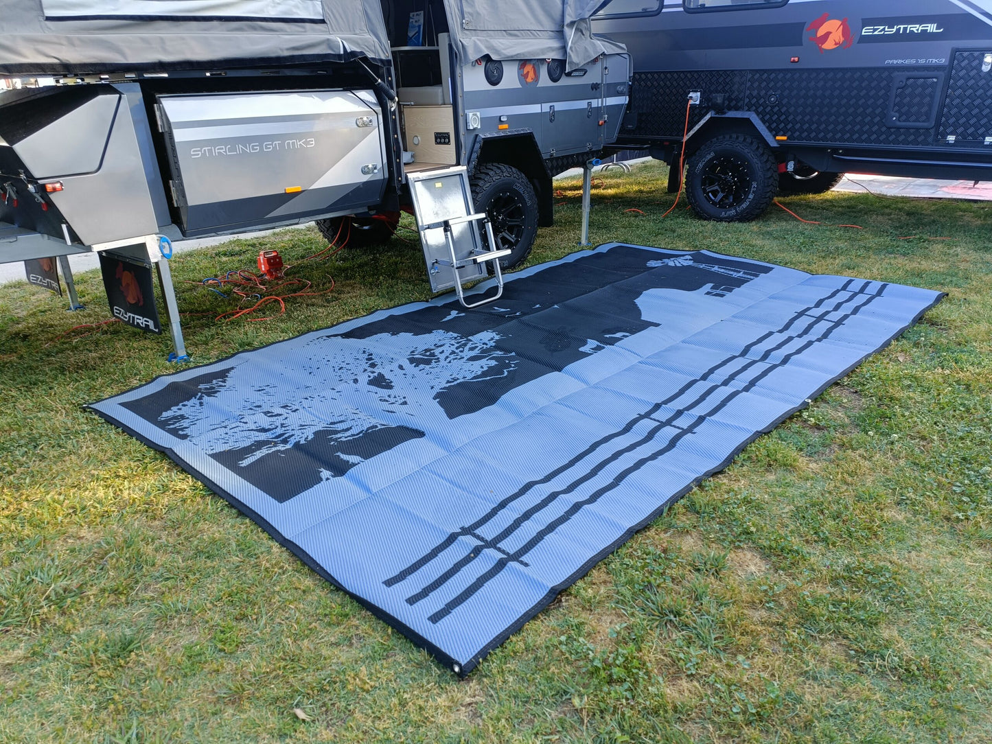 Country Grey 3m x 1.8m Recycled Poly Camping Mat