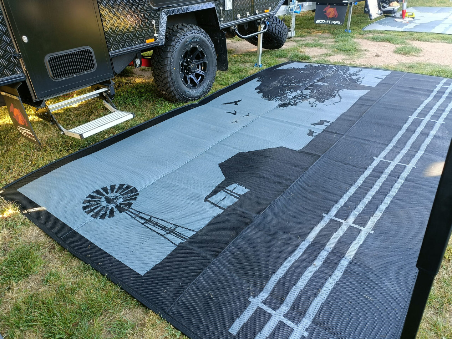 Country Grey 5m x 2.4m Recycled Poly Camping Mat