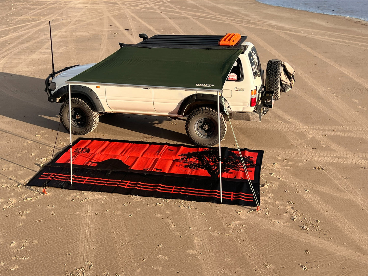 Country Orange 3m x 1.8m Recycled Poly Camping Mat