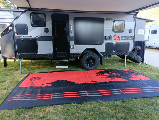 Country Orange 3m x 1.8m Recycled Poly Camping Mat