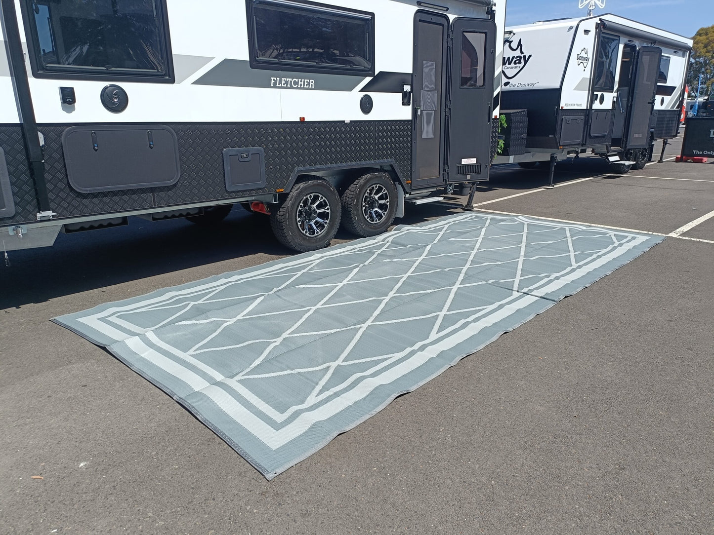 Diamond 3m x 2.4m Recycled Poly Camping Mat