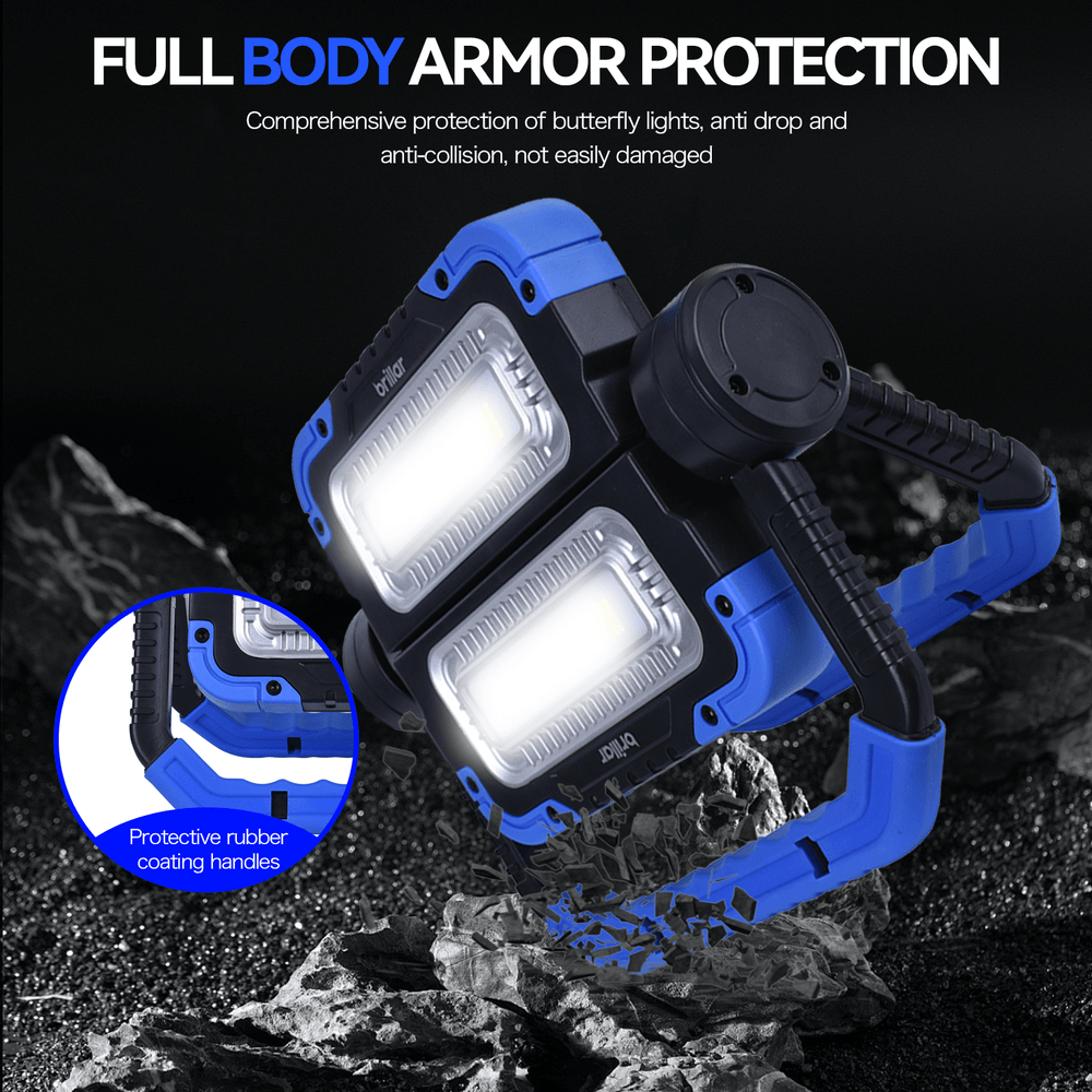Led Work Light Rotation Brillar 600 Lumen 360° Rotating COB LED Work Lamp – Portable, Powerful ...