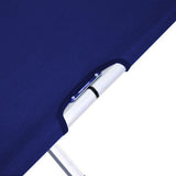 Camping Bed Folding Stretcher Lightweight w/ Carry Bag – Blue