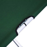 Camping Bed Folding Stretcher Lightweight w/ Carry Bag – Green
