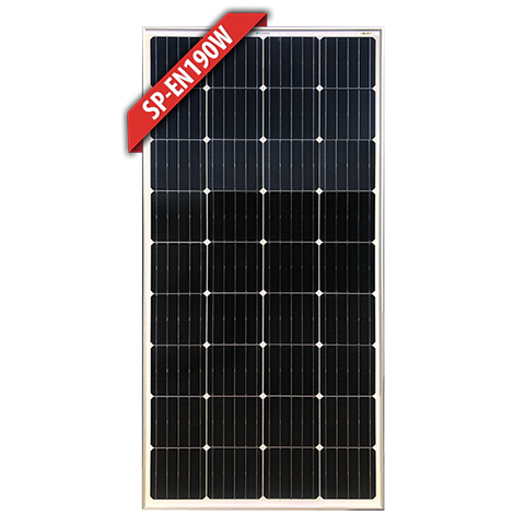 Enerdrive 190W Monocrystalline Solar Panel – 12V (Black Frame Option)