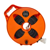 20m Premium 15amp extension lead on Narrow Multi-Reel in Safety Orange, included in the Caravan Starter Pack Favourites