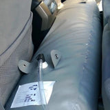 Close up of Fleximake 110L water bladder fitting and Australian made product label