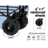 Gardeon Folding Cart – 120kg Heavy-Duty Camping & Beach Trolley