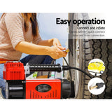 GIANTZ 12V Air Compressor – 320L/min Portable Inflator & Deflator