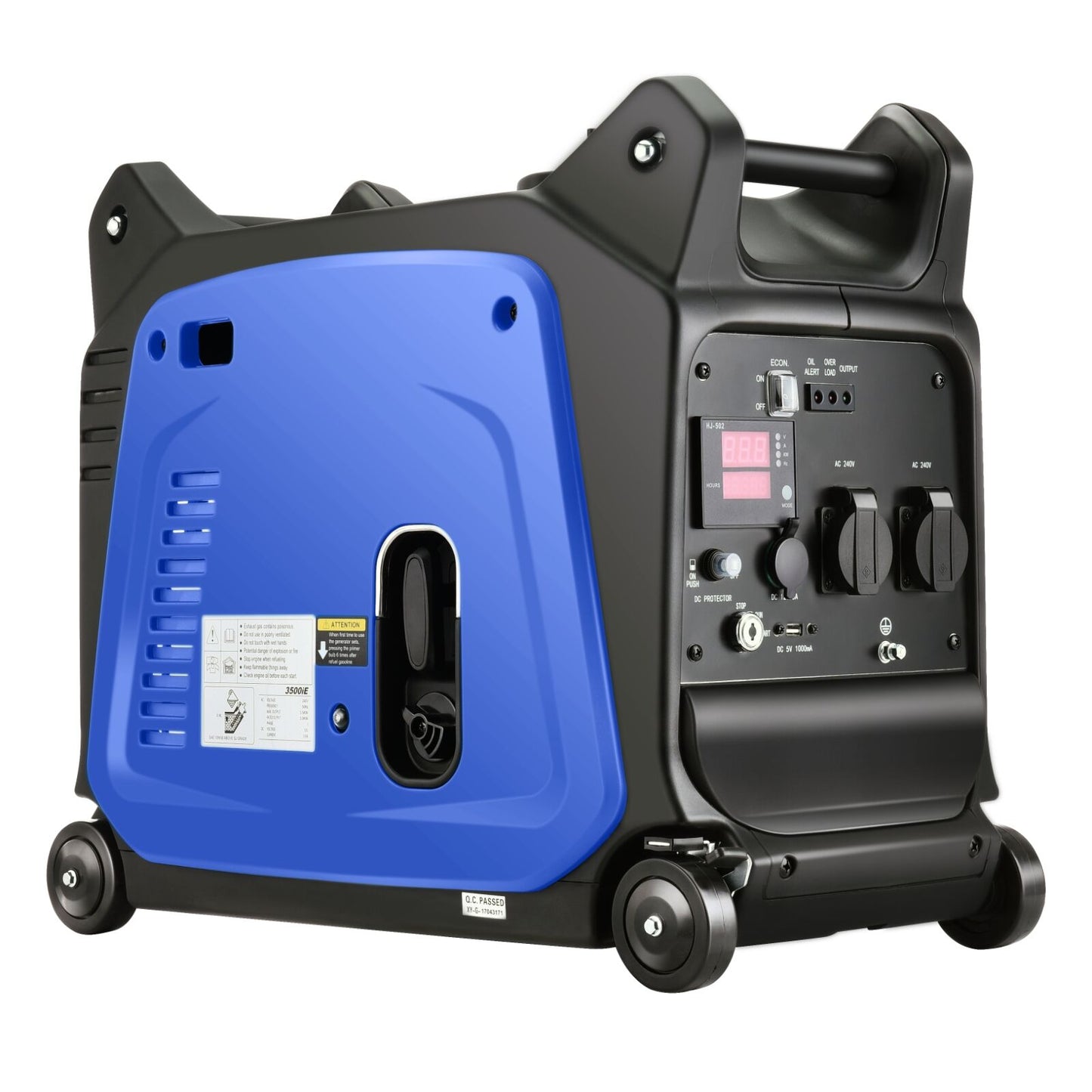 Gentrax 3500W Generator with Remote Starter – Pure Sine Wave Inverter, Quiet, Portable Power for Camping & Caravans (3.2kW Rated Output)