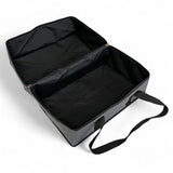 Toilet Cassette Bag showing how it opens up with a zipper for easy access