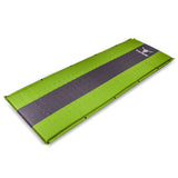 Self-Inflating Camping Mattress – 2.5cm Thick Single Sleeping Mat – Camping, Hiking & Joinable – Green/Grey
