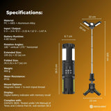 Social Hike Rechargeable Telescopic Camping Light – 20W LED Lantern & Power Bank