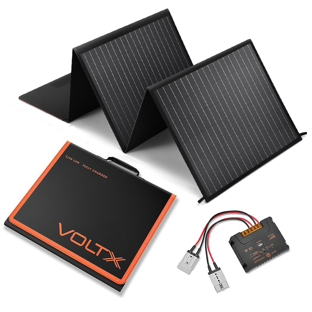 VoltX 12V 160W Folding Solar Mat – Lightweight, High-Efficiency Power for Off-Grid & Outdoor Use