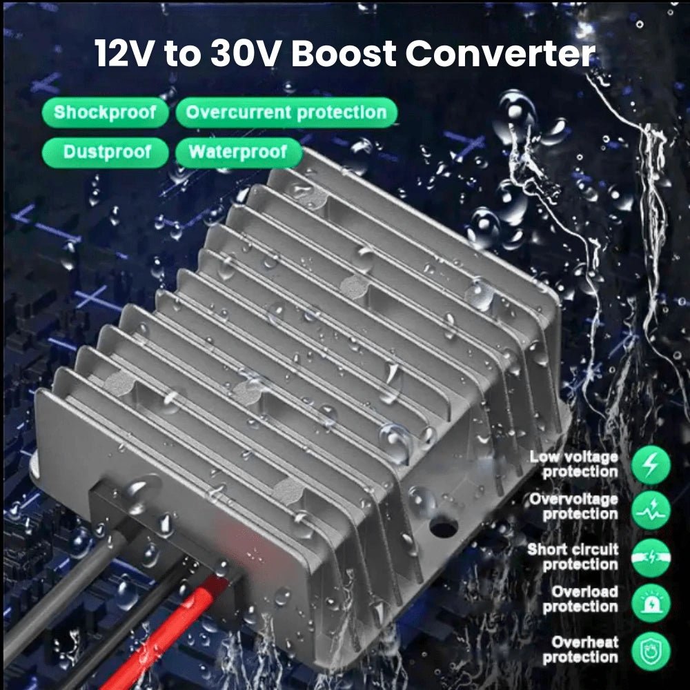 Starlink Mini 12V to 30V Anderson plug power converter with waterproof, dustproof and shockproof aluminium housing