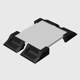Starlink Mini Flat Mount – 4-Point Surface Mount System (Optional Clear Shield)