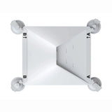 Starlink Mini heavy-duty suction mount bracket underside showing four industrial suction cups